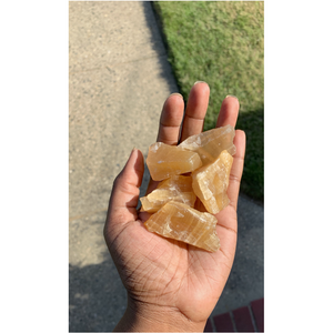 Rough Honey Calcite Chunk