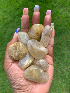 Golden Rutilated Quartz (tumbled)